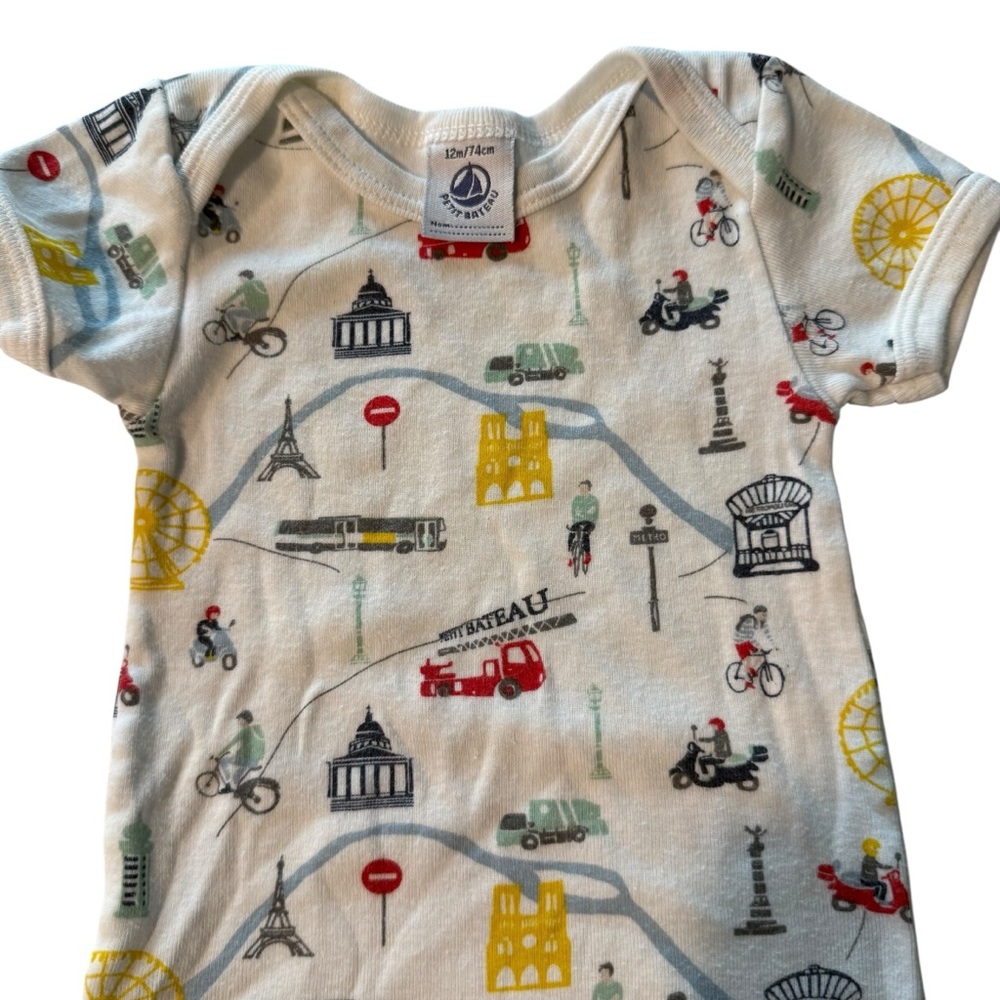 5 for $25!! French Petit Bateau Baby Boy 12 months or 74cm - Picture 2 of 10